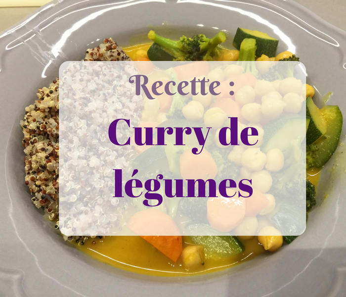 Recette Curry de légumes vegan