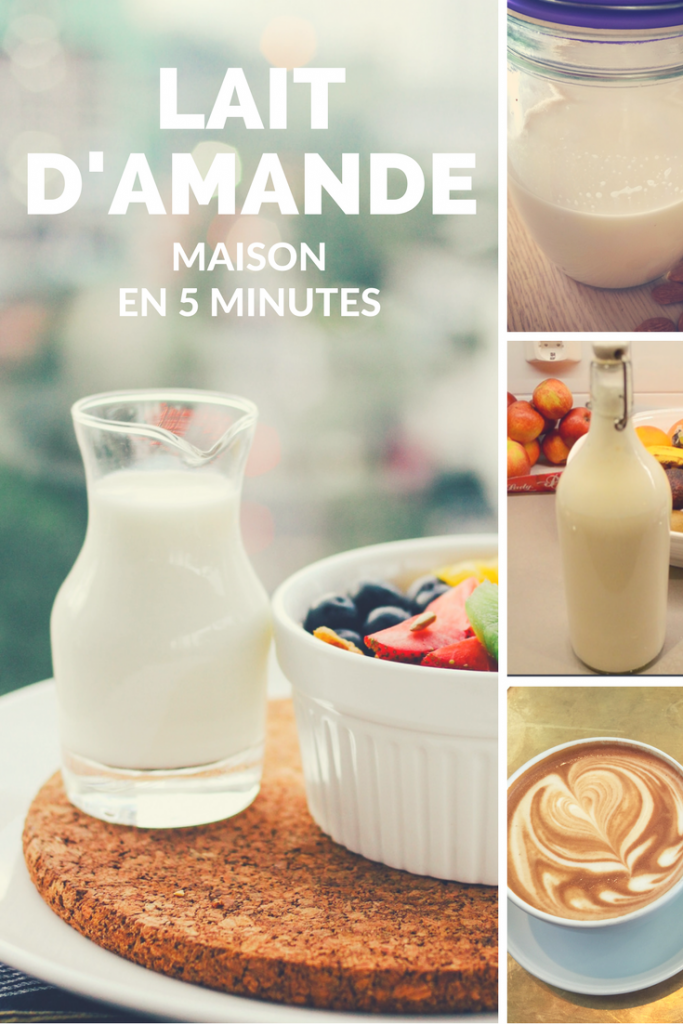 Recette lait d'amande maison en 5 minutes