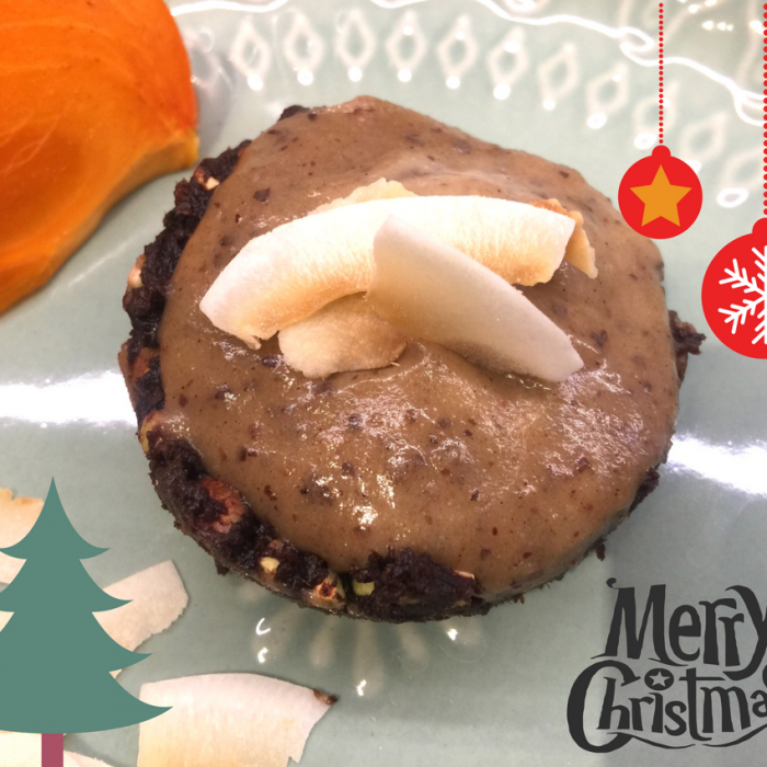 Tartelettes gourmandes kaki-caramel pour un Noel vegan